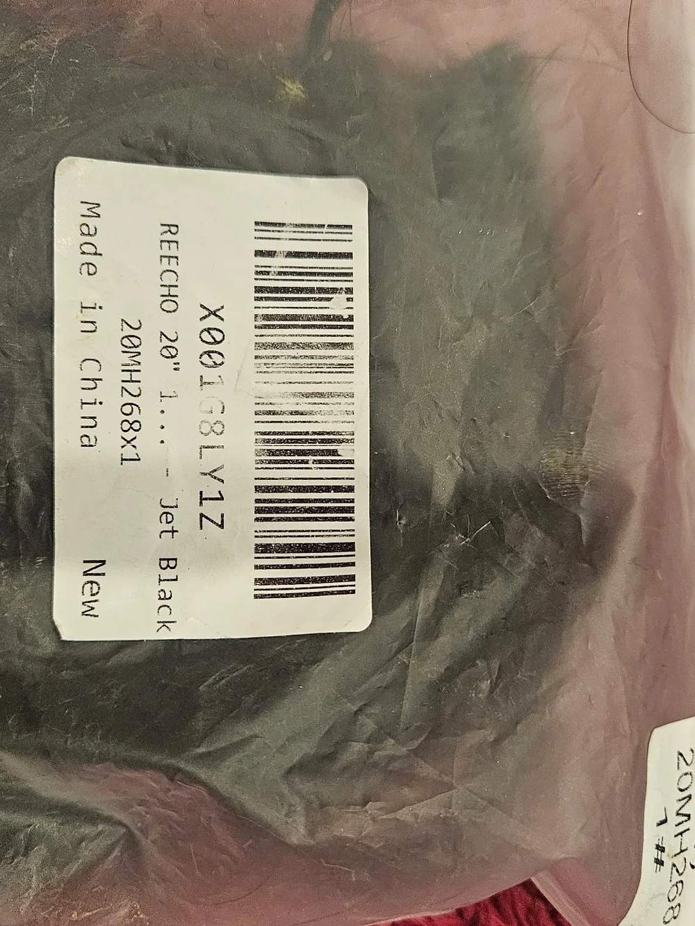 Black Long Wavy Clip-In Hair Extension 20